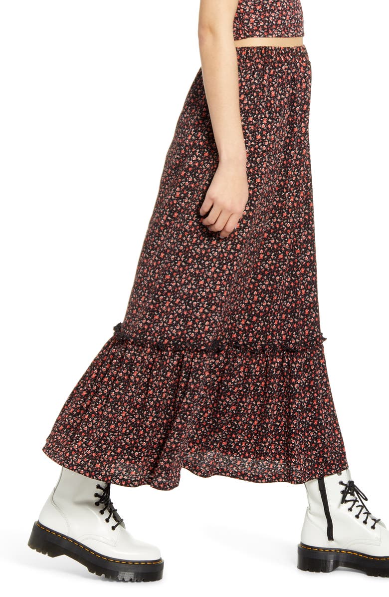 Only Pella Tiered Maxi Skirt, Alternate, color, 