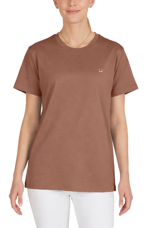 Womens Lil Smile Jersey Relaxed Tee