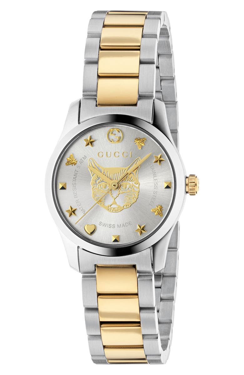 Gucci G-Timeless Bracelet Watch, 27mm, Main, color, 