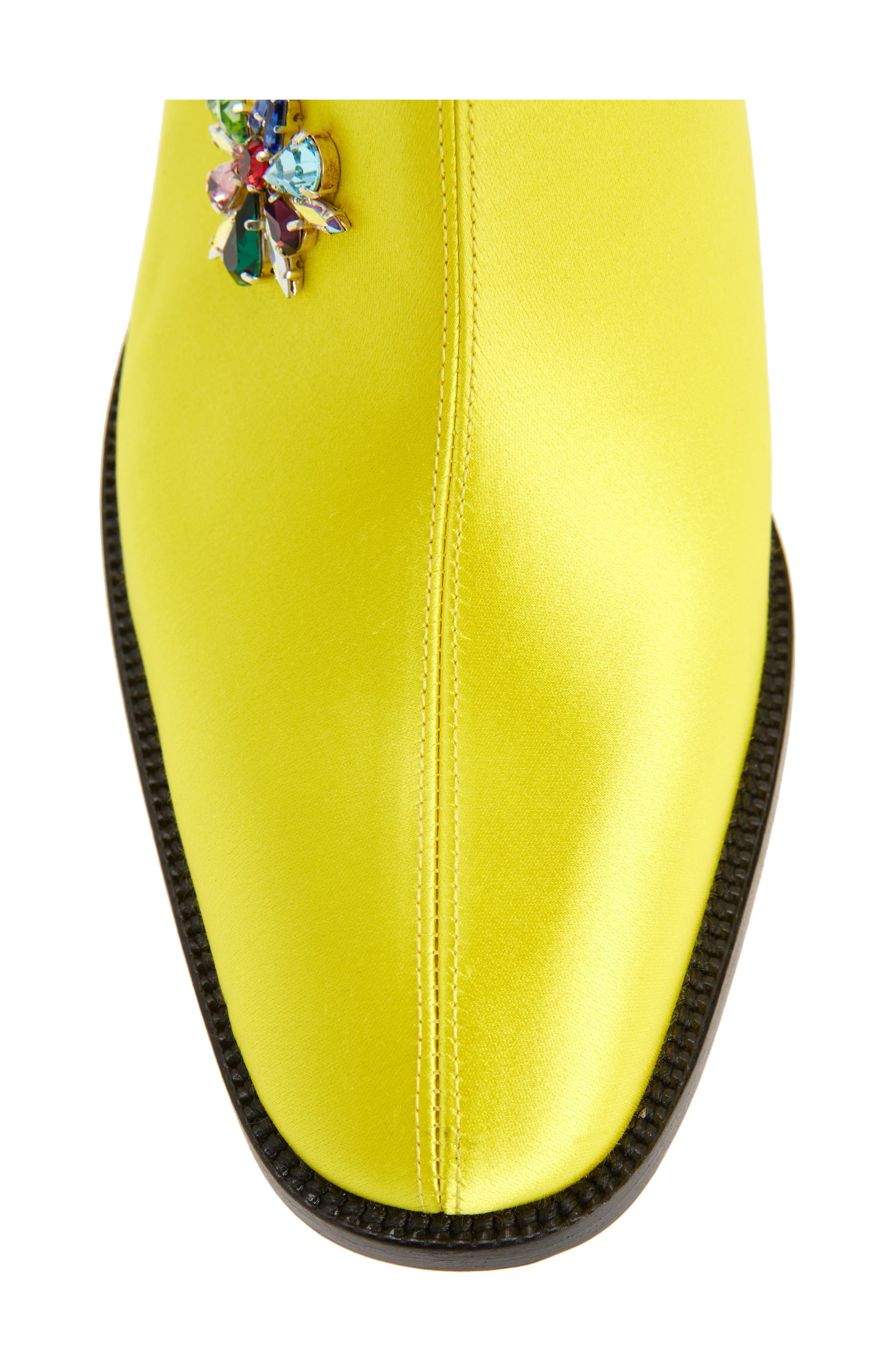 Morgan Fleur Crystal Embellished Boot, Alternate, color, YELLOW