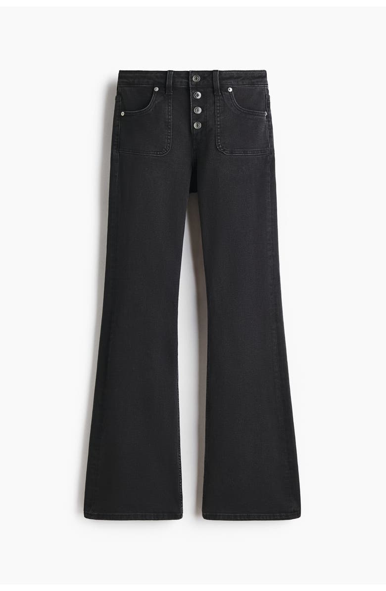 H&M Flared Regular Jeans, Main, color, 