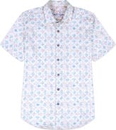 Robert Graham Greatorex Abstract Print Short Sleeve Button-Up Shirt