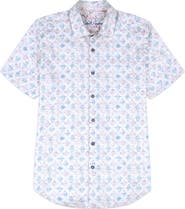 Robert Graham Greatorex Abstract Print Short Sleeve Button-Up Shirt