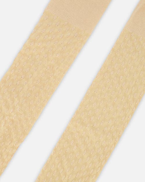 Deux Par Deux Knit Tights In Brown