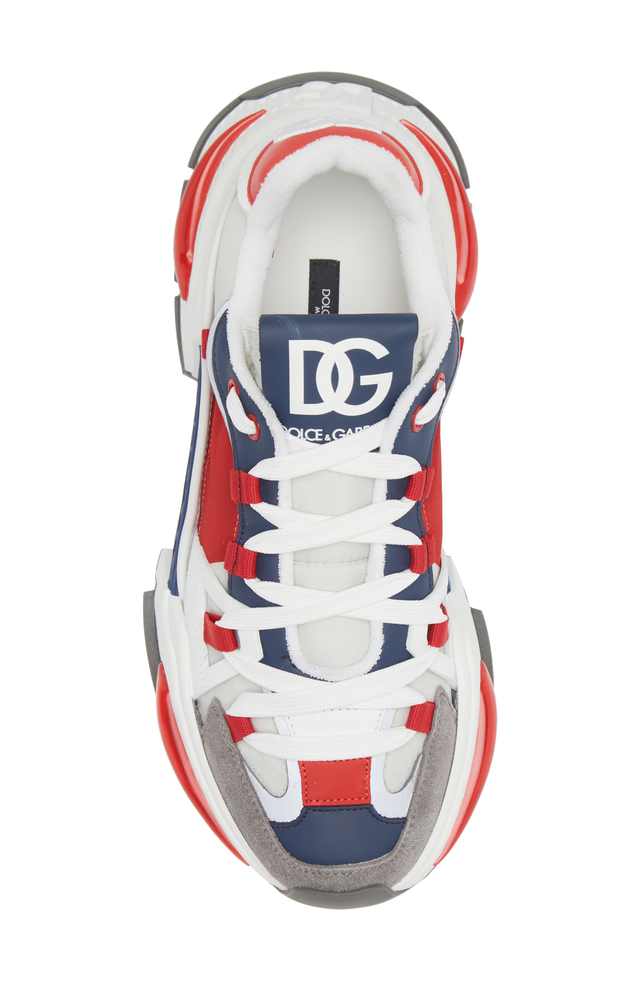 Dolce&Gabbana Airmaster Low Top Sneaker, Alternate, color, White Multicolor
