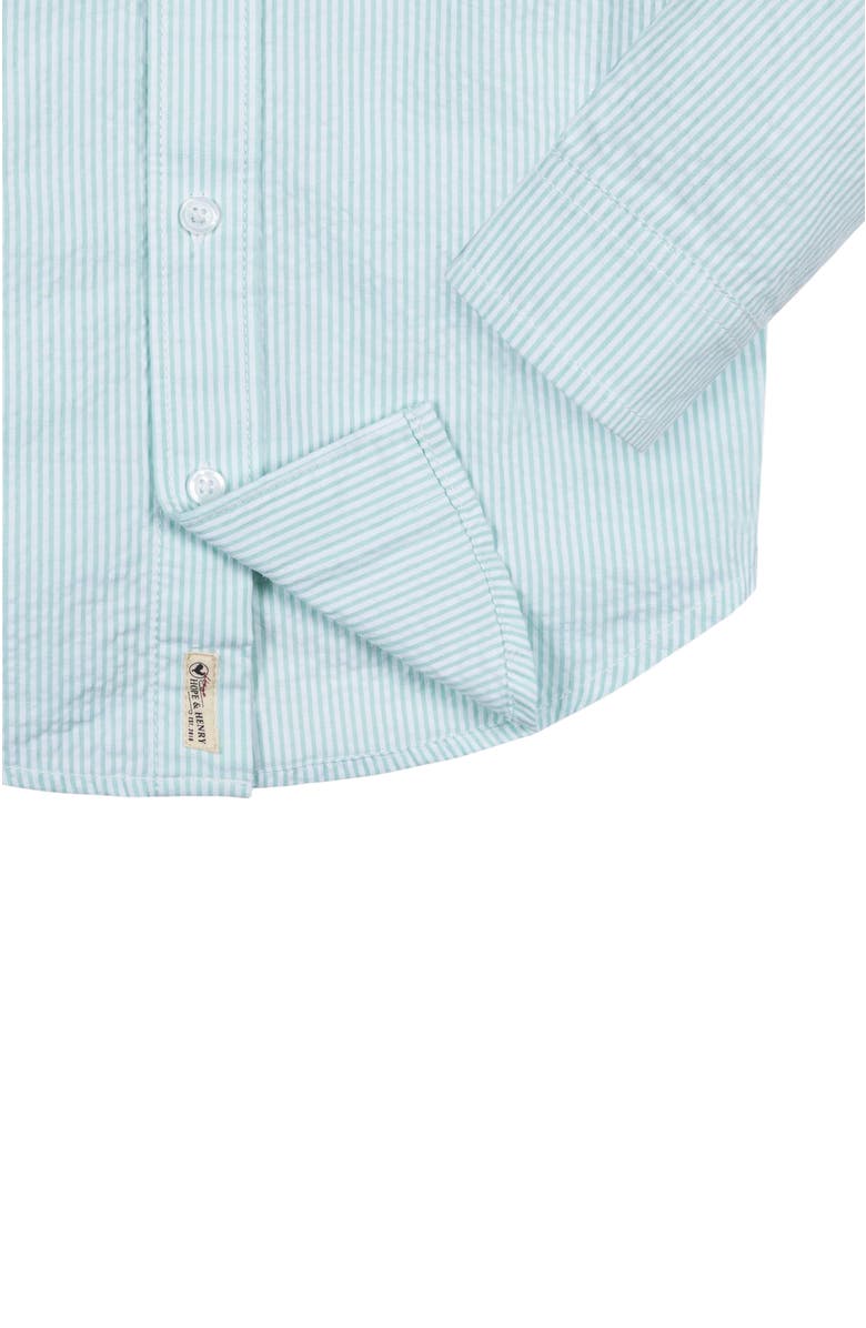 Hope & Henry Baby Boys' Organic Seersucker Shirt, Infant, Alternate, color, Mint Seersucker
