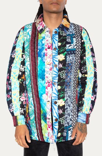 Raga Man Quilted Patchwork Jacket