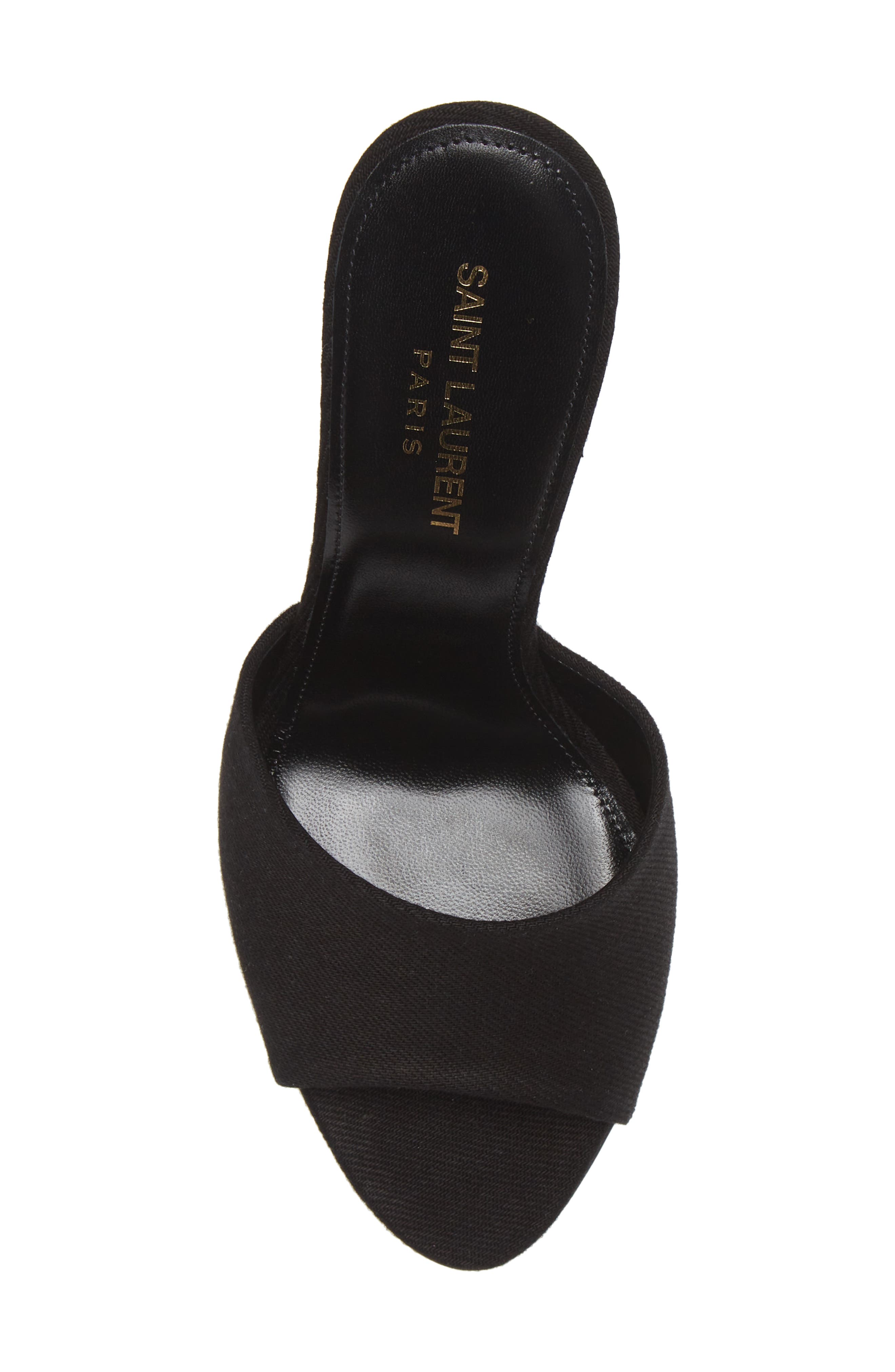 Saint Laurent La 16 Open Toe Mule Sandal, Alternate, color, 