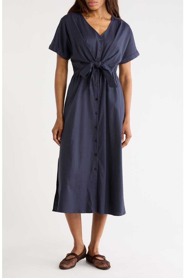 Perrine Halter Neck Dress, Main, color, BLEU MARINE