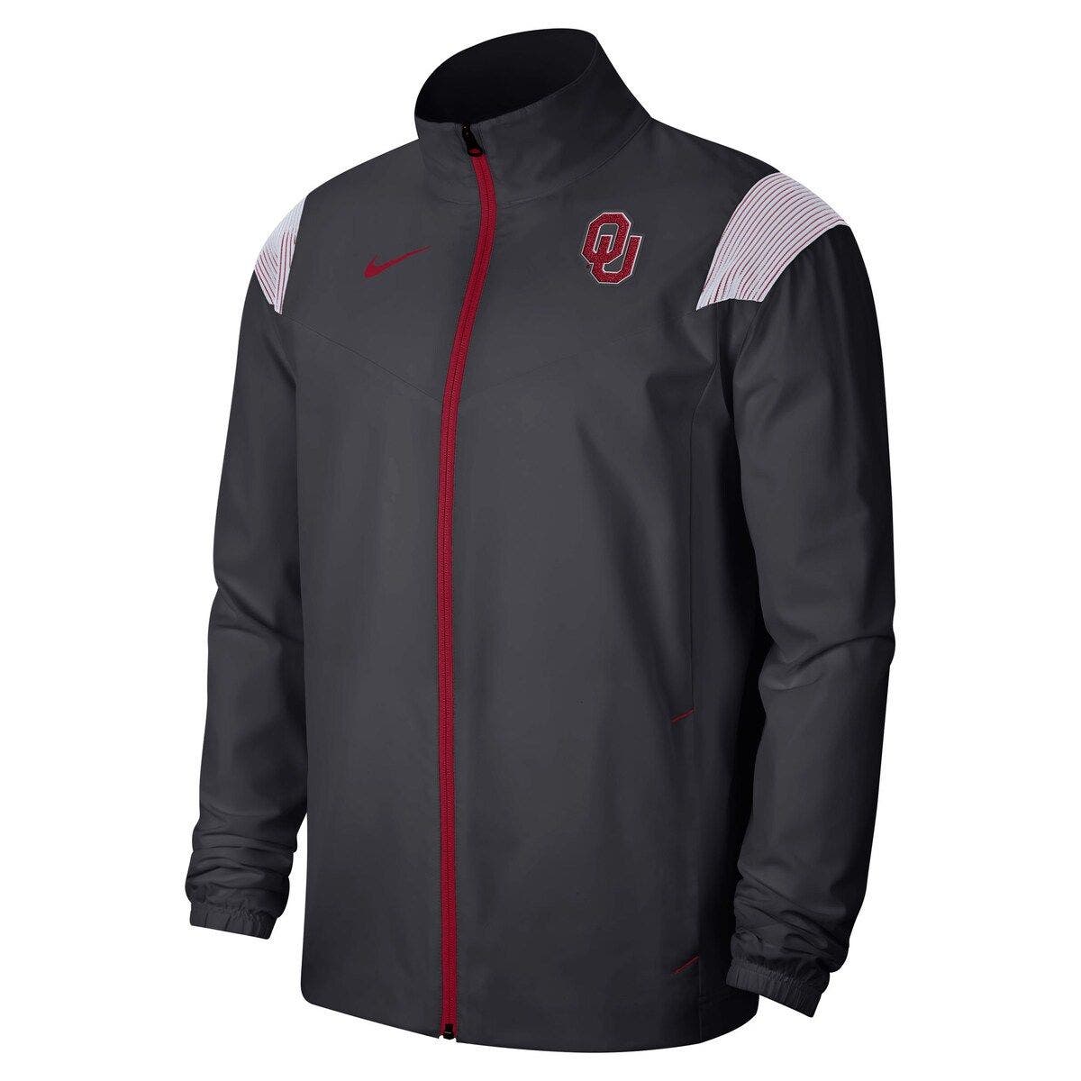 Men's Nike Anthracite Oklahoma Sooners Woven Full-Zip Jacket - image 2