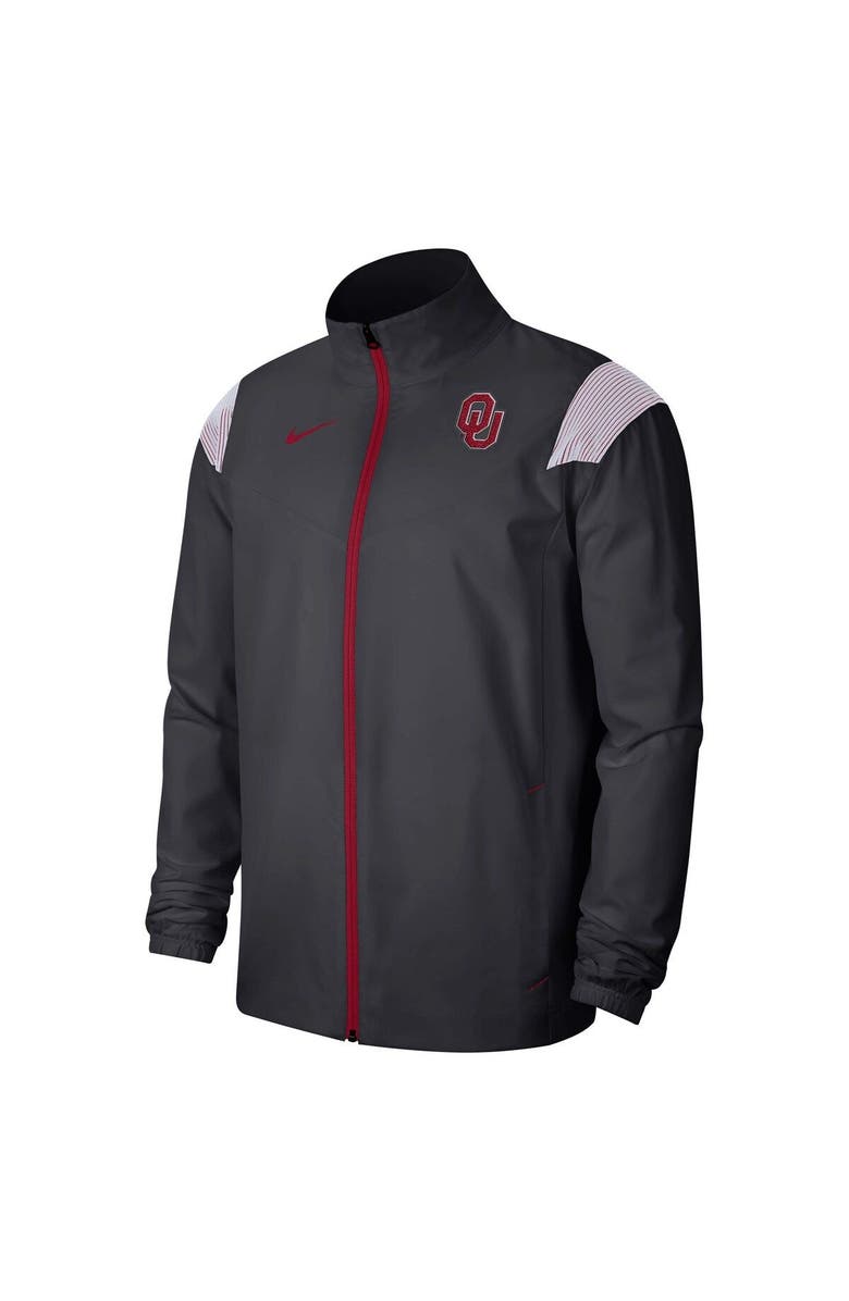 Nike Men's Nike Anthracite Oklahoma Sooners Woven Full-Zip Jacket, Alternate, color, Anthracite