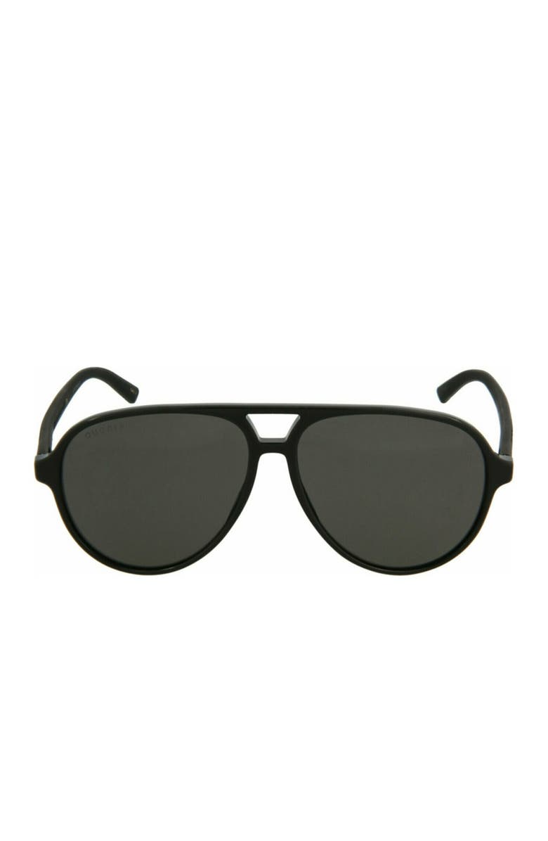 Gucci 58mm Fashion Aviator Sunglasses, Alternate, color, 