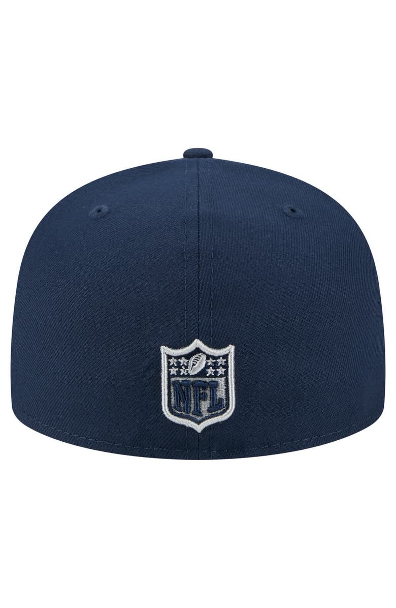 New Era Men's New Era Navy Dallas Cowboys Oversized 59FIFTY Fitted Hat, Alternate, color, Navy