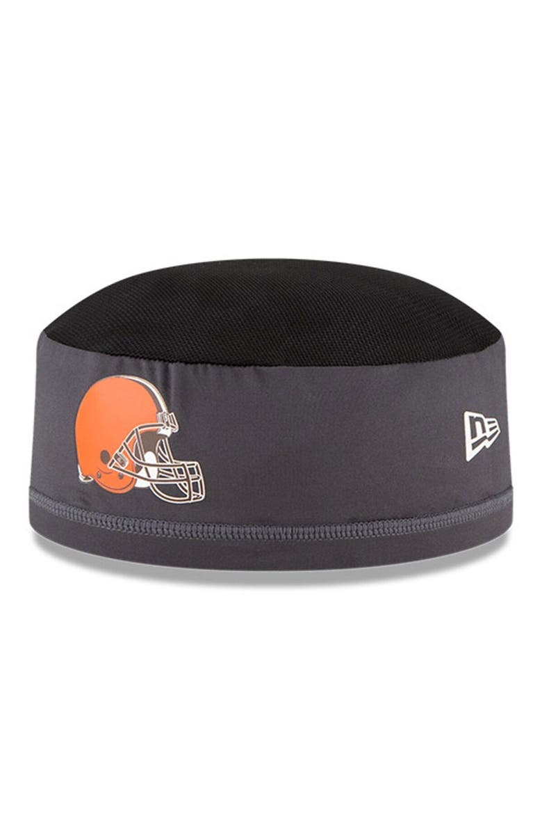 New Era Men's New Era Graphite Cleveland Browns NFL Training Skully Cap, Main, color,