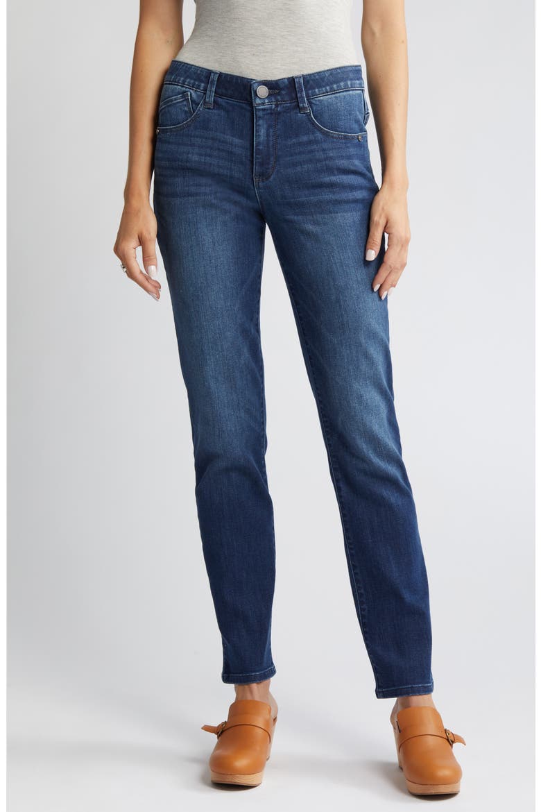 'Ab'Solution Straight Leg Jeans (Nordstrom Exclusive), Alternate, color, BLUE
