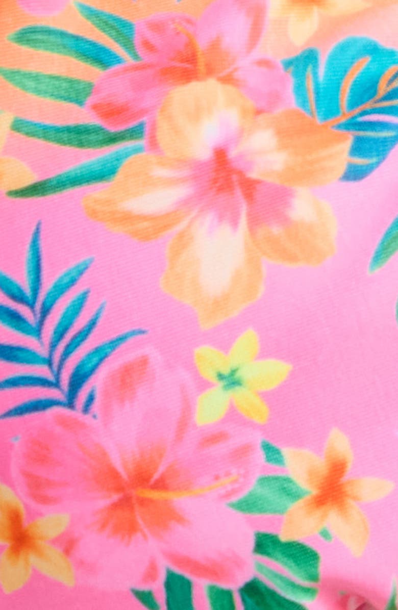 Kulani Kinis Lettuce Trim Halter Bikini Top, Alternate, color, Summer Glow