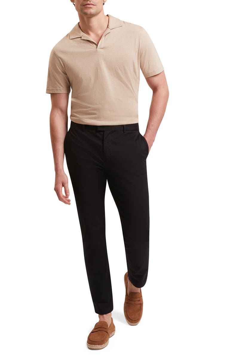 Ted Baker Anito Cotton & Linen Polo, Alternate, color, Taupe