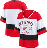 WEAR by Erin Andrews Women's WEAR by Erin Andrews Red/White Detroit Red Wings Jersey Style Tee