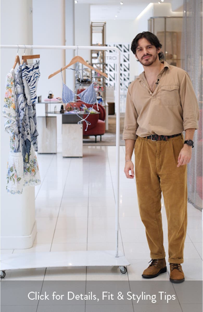 Palmetto Madria Foral Stripe Reversible Bikini Top, sales video thumbnail