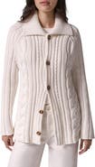 Donna Karan New York Cable Knit Cardigan