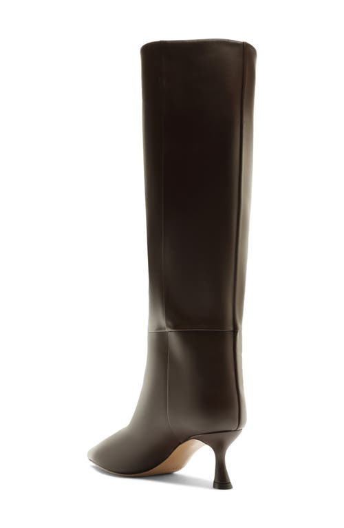 Alexandre Birman Brena Pointed Toe Knee High Boot In Brown