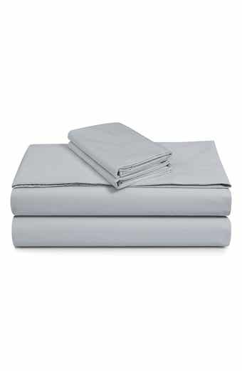 AZORES HOME 300 Thread Count Cotton Percale Sheet Set
