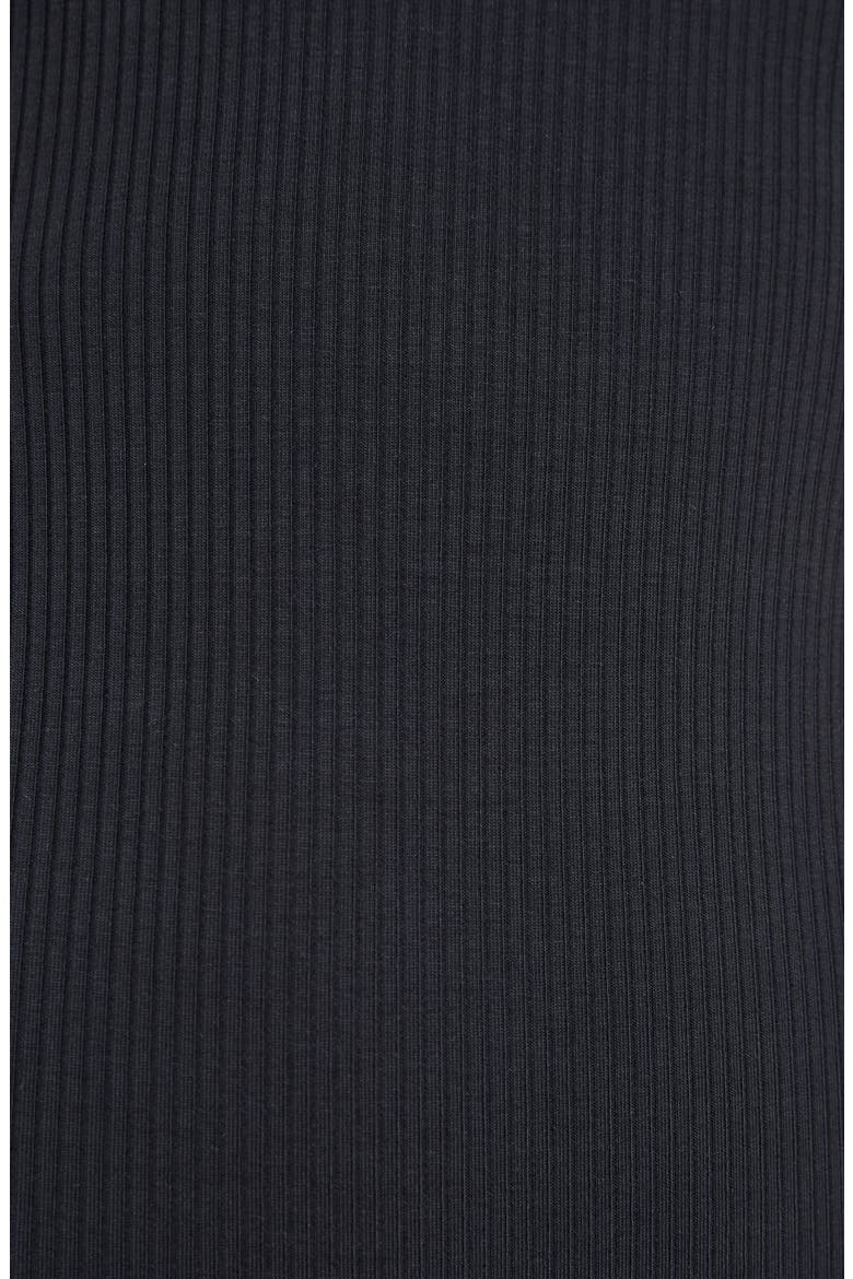 Ribbed Camisole Thong Bodysuit, Alternate, color, BLACK