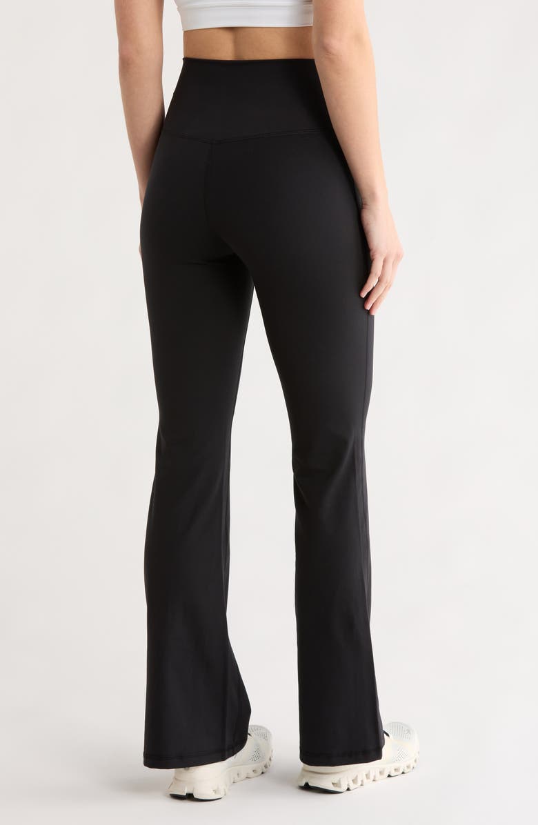 YOGALICIOUS Sophia Crossover Flare Leggings, Alternate, color, Black