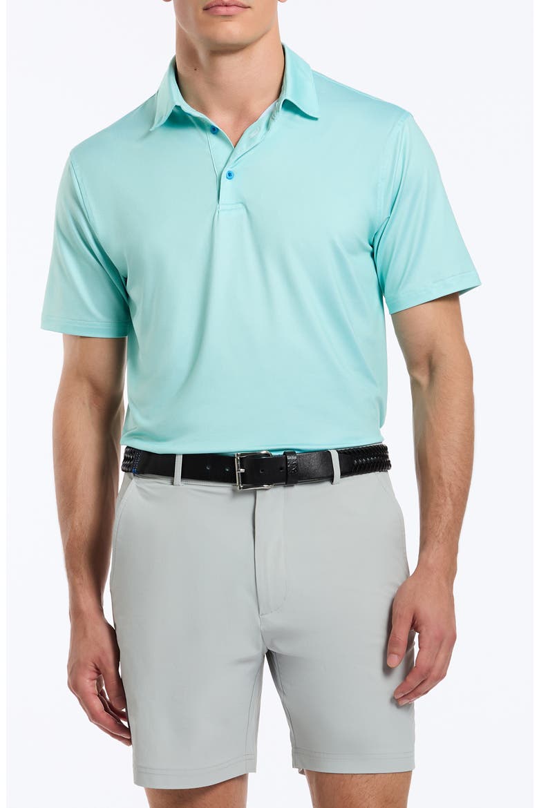 Hyde Solid Performance Polo, Main, color, SEAFOAM
