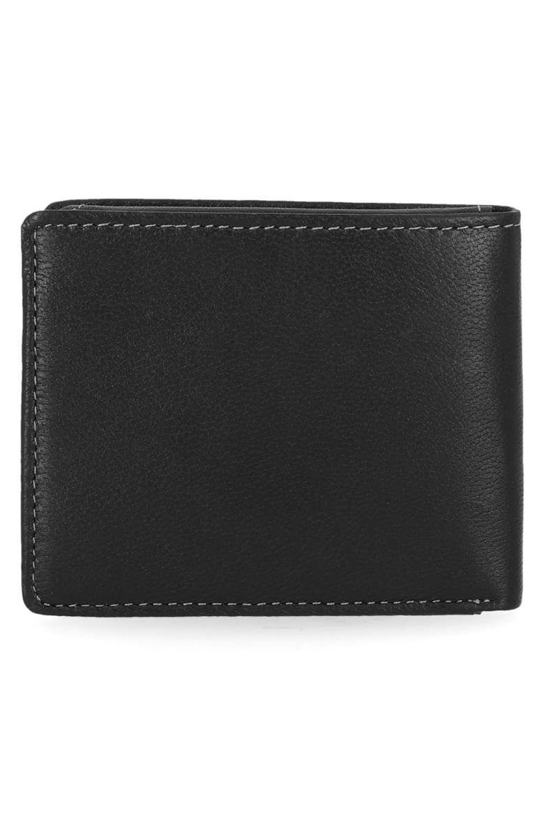 Pop Stitch Bifold Leather Wallet, Alternate, color, BROWN