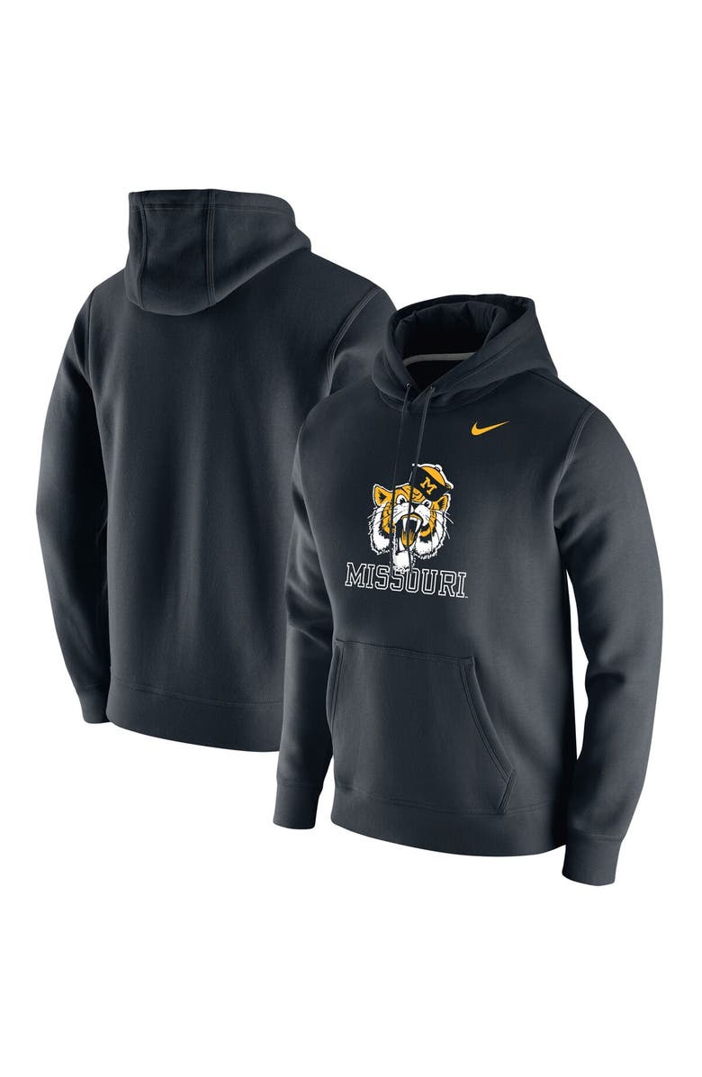 Nike Men's Nike Black Missouri Tigers Vintage School Logo Pullover Hoodie, Main, color, 