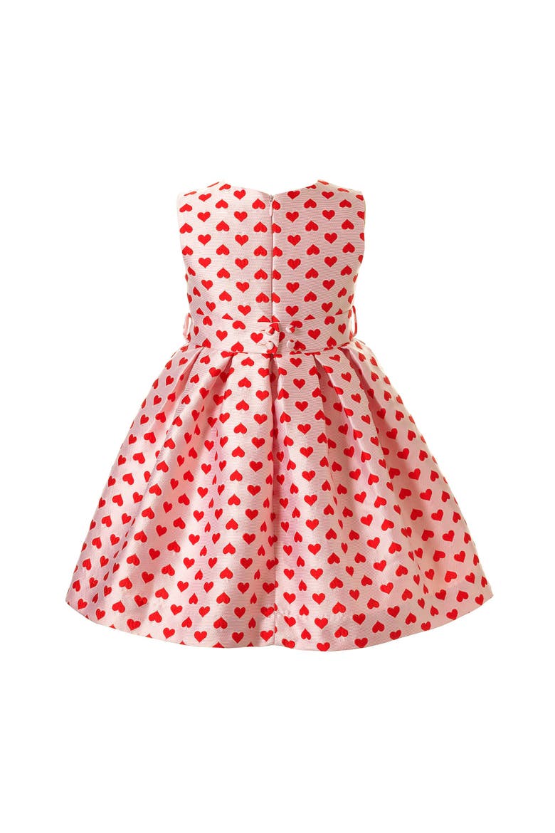 Heart Damask Dress, Alternate, color, Pink