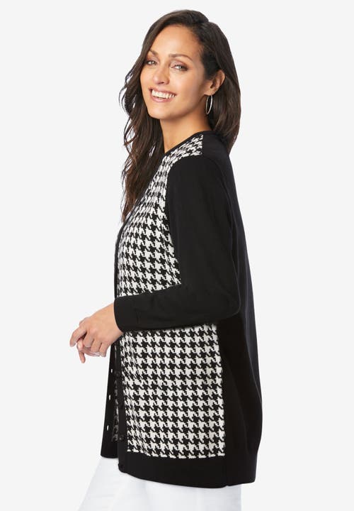 Jessica London Fine Gauge Cardigan In Multi