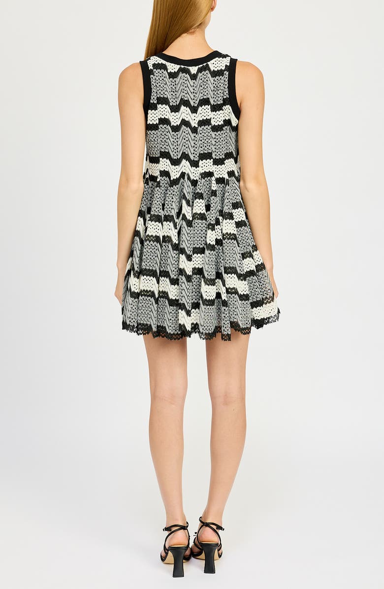 En Saison Genesis Sleeveless Crochet Swing Dress, Alternate, color, 