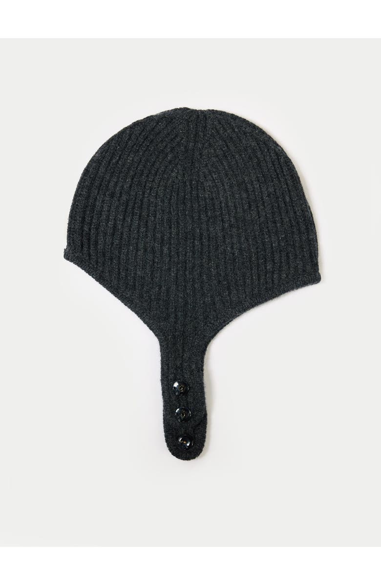 Gobi Cashmere Knitted Aviator Cap, Main, color, Charcoal