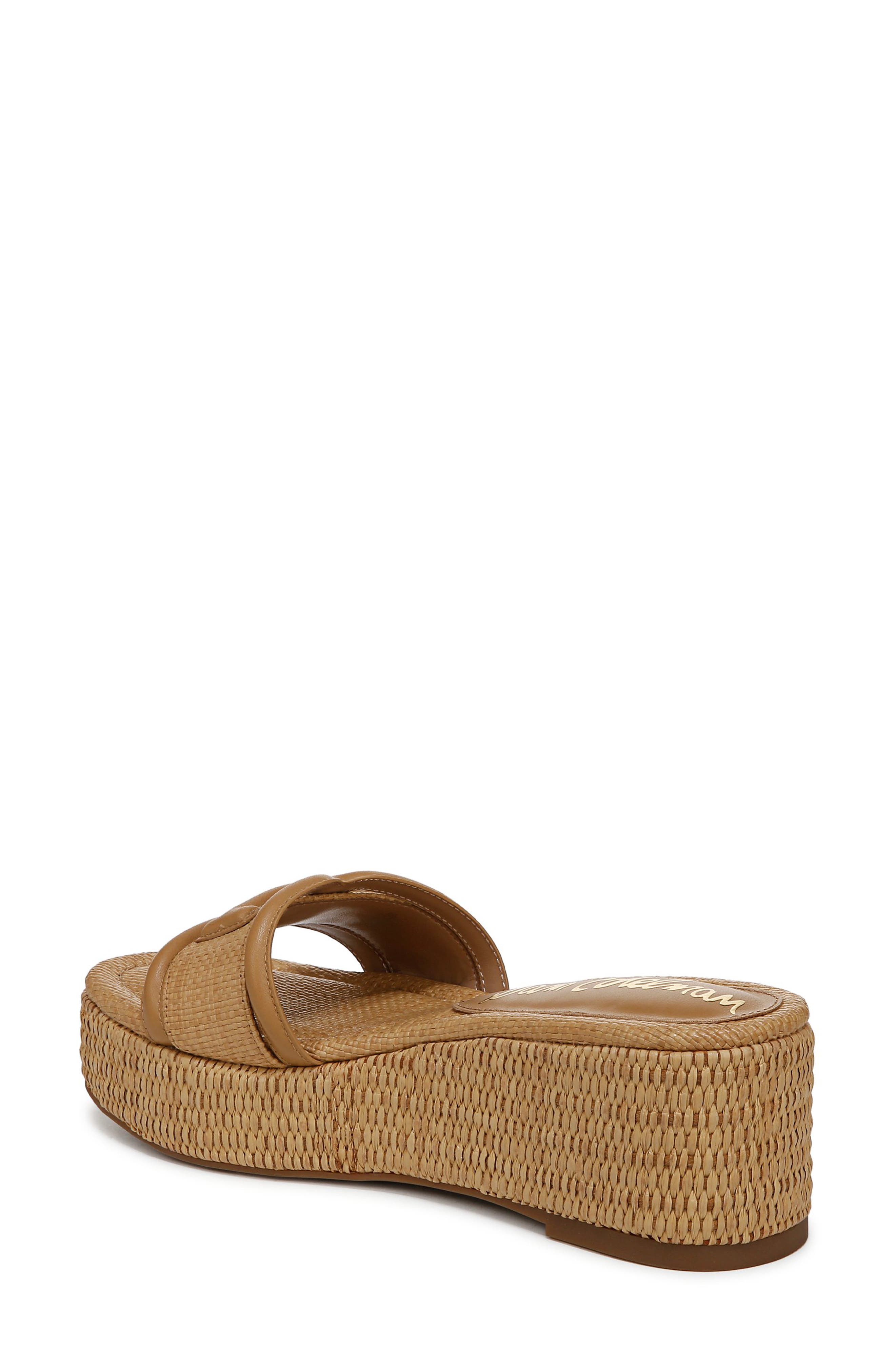 Sam Edelman Pauleena Platform Wedge Slide Sandal, Alternate, color, Sand Dune