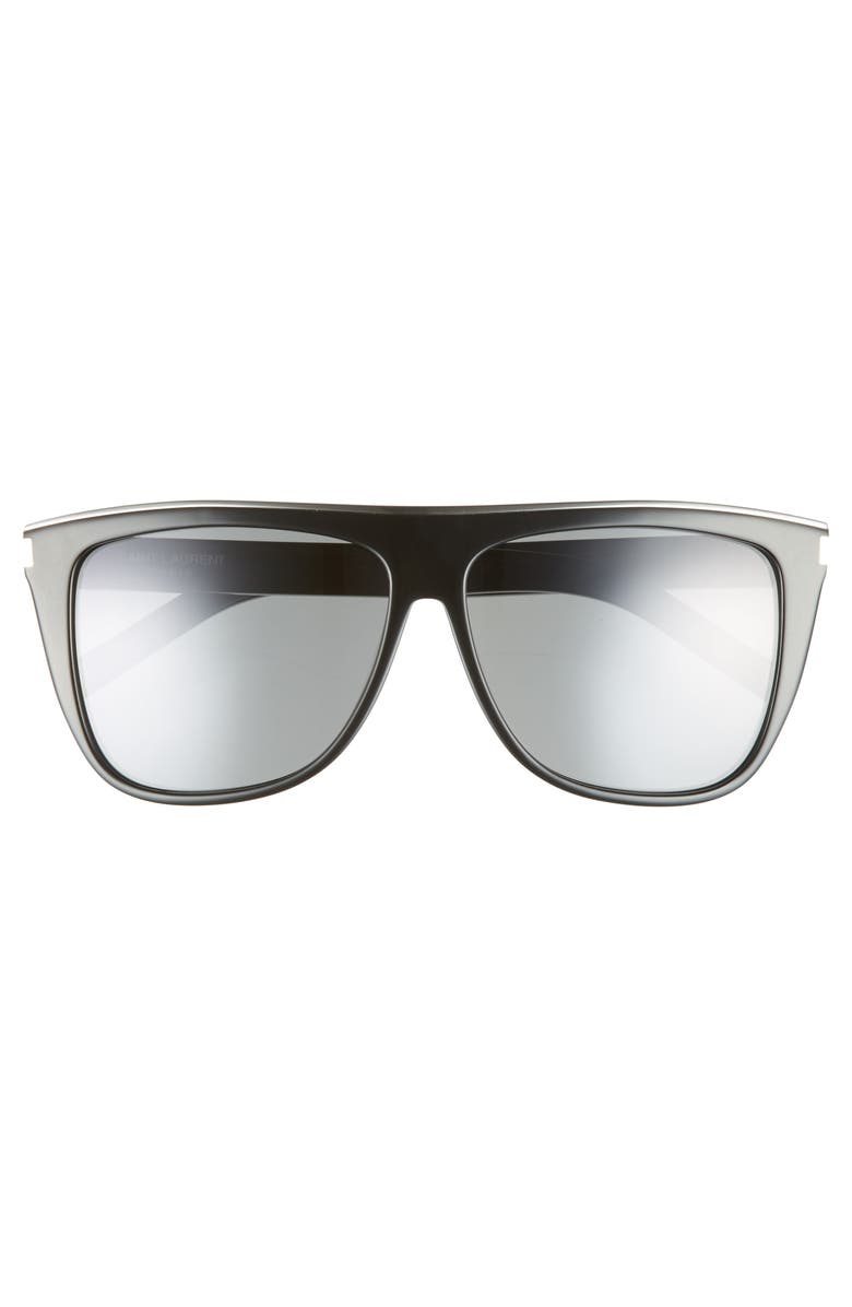 Saint Laurent Combi 59mm Flat Top Sunglasses, Alternate, color,