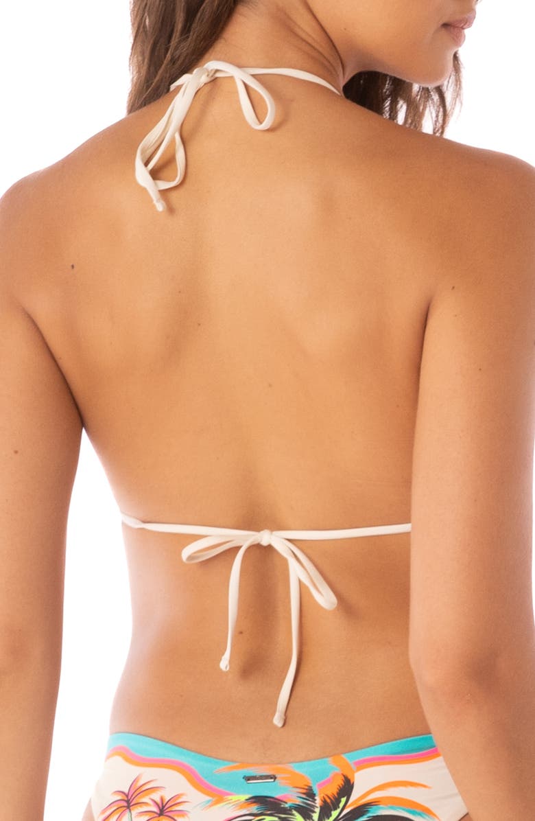 Maaji Balmy Triangle Bikini Top, Alternate, color, Light Beige