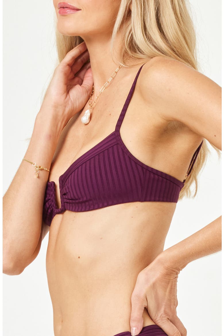 Peyton Bikini Top, Alternate, color, MERLOT