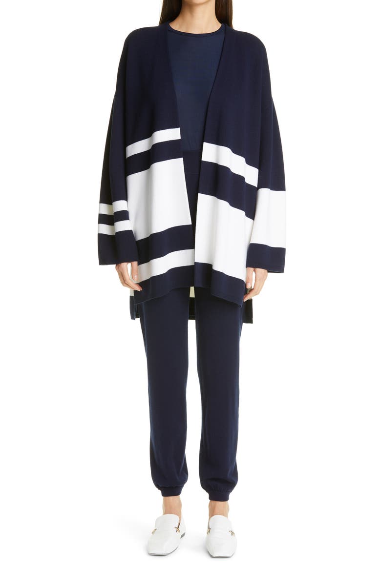 Wool & Silk Knit Joggers, Main, color, NAVY