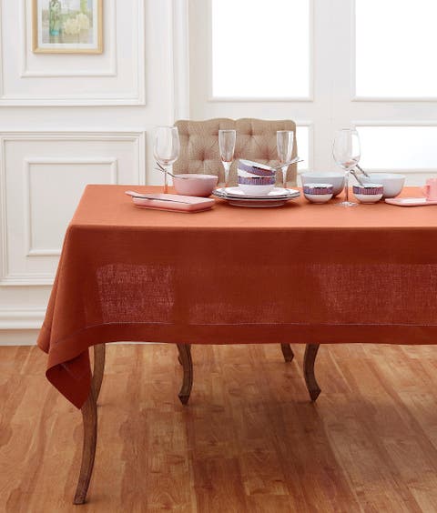 Linen Tablecloth - Classic Hemstitch