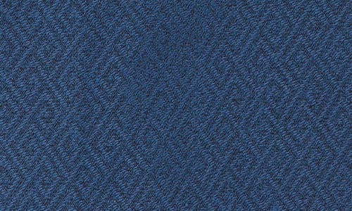 Lorenzo Uomo Trim Fit Textured Diamond Stretch Cotton Dress Shirt In Midnight