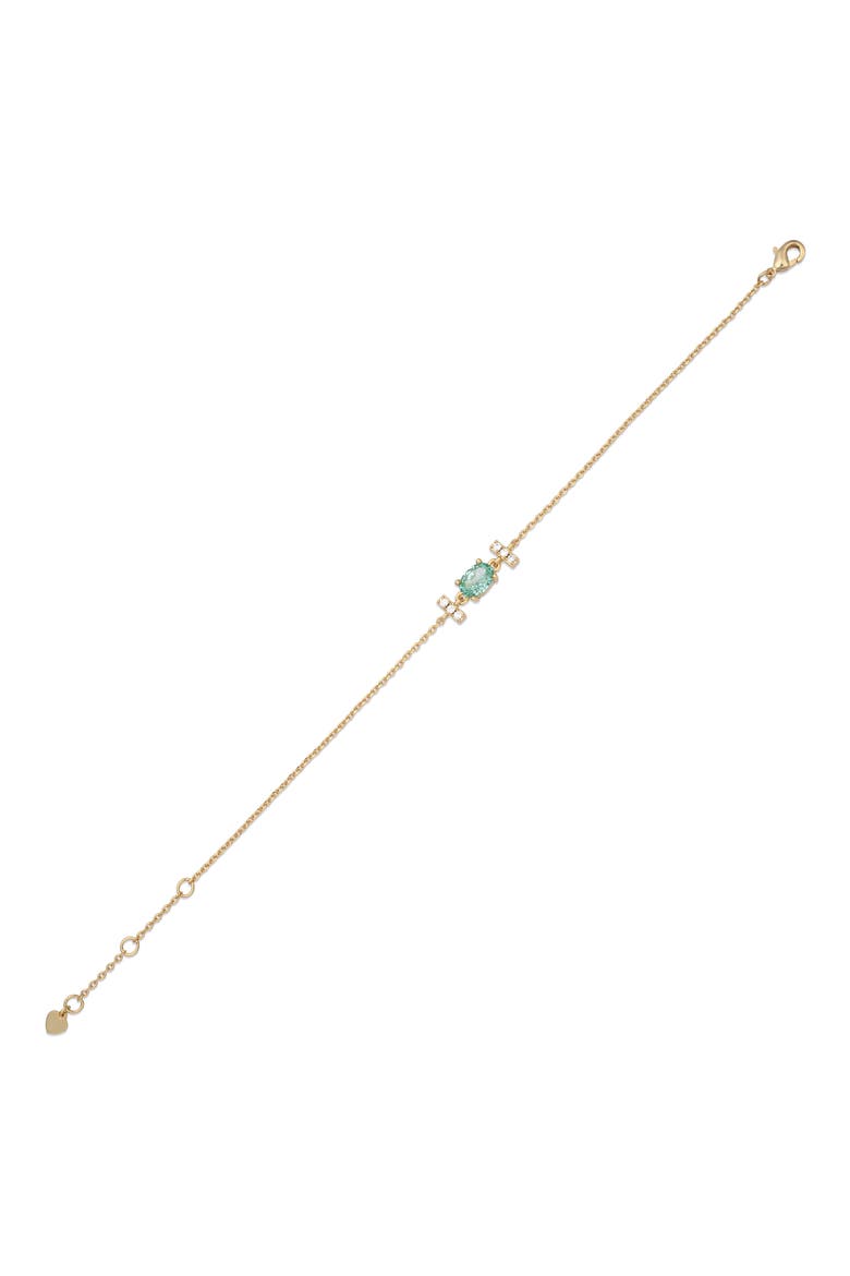 Amina 14k Gold Plated Chain Bracelet, Alternate, color, GOLD