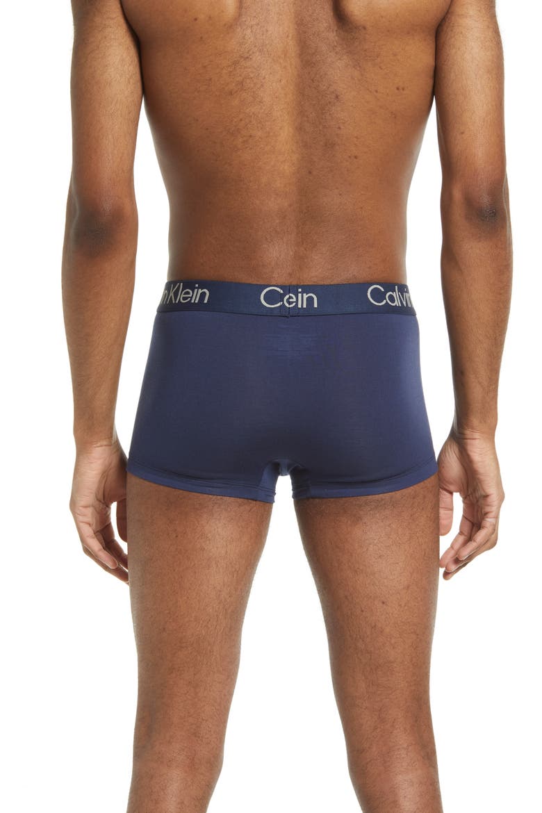 Ultra-Soft Modern 3-Pack Stretch Modal Trunks, Alternate, color, H44 BLACK BLUE
