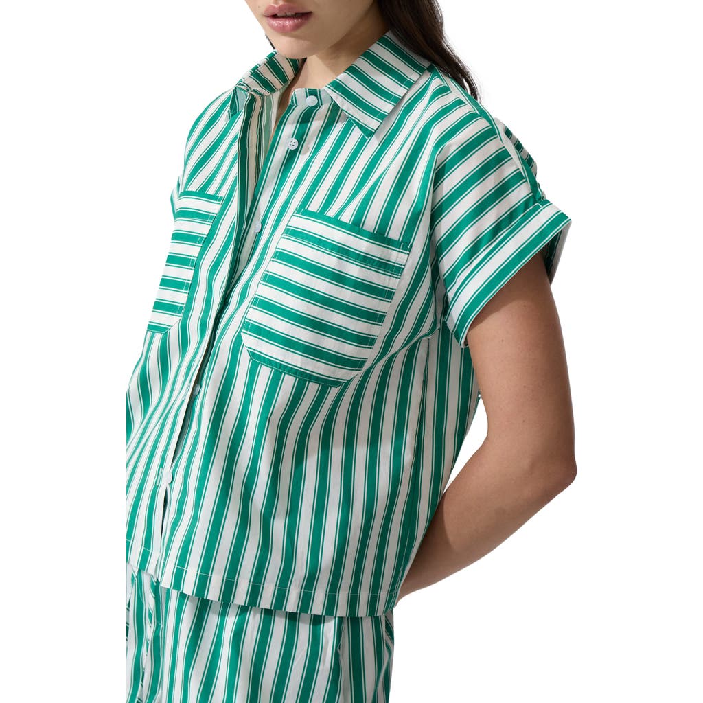 DELUC DELUC NOLA STRIPE BOXY SHIRT
