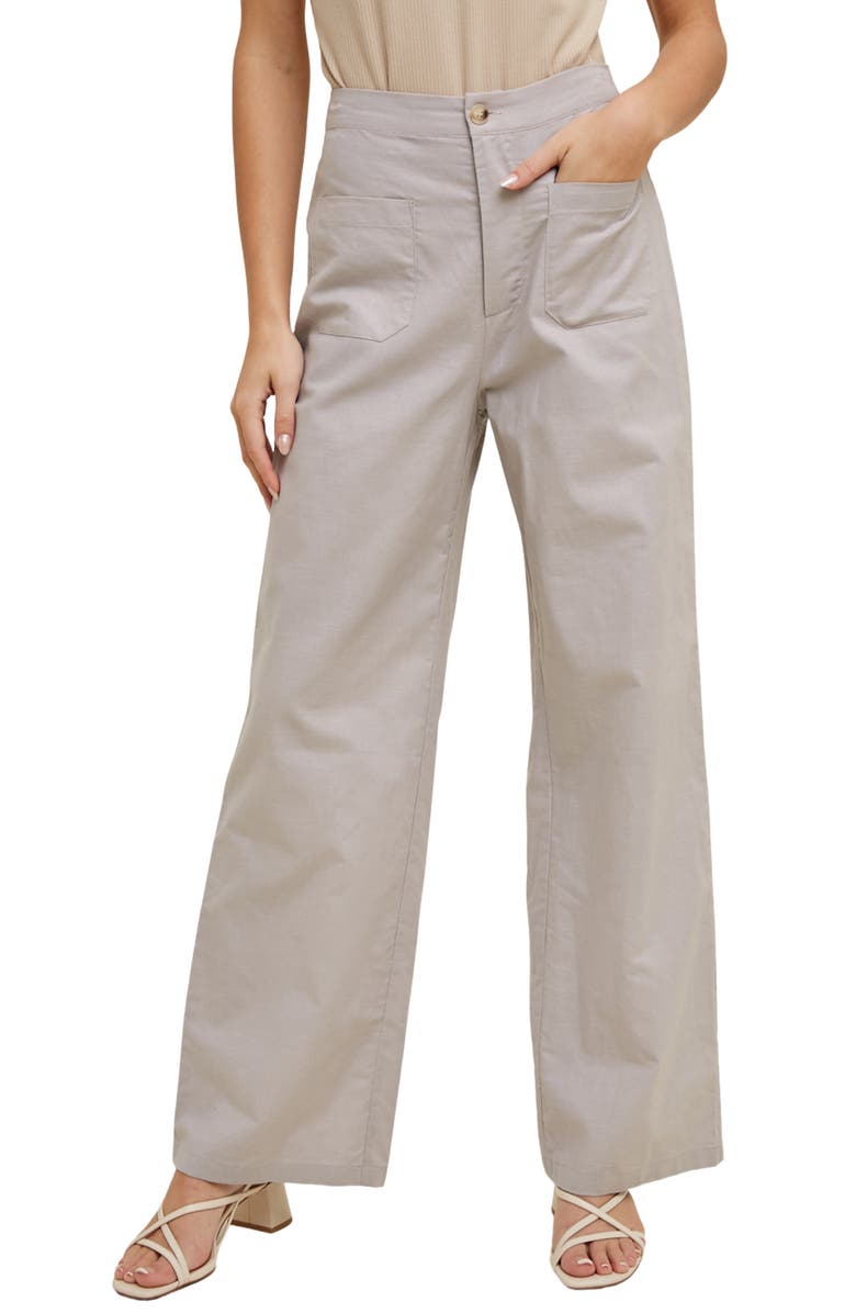WISHLIST High Rise Wide Leg Pants, Alternate, color, Mist