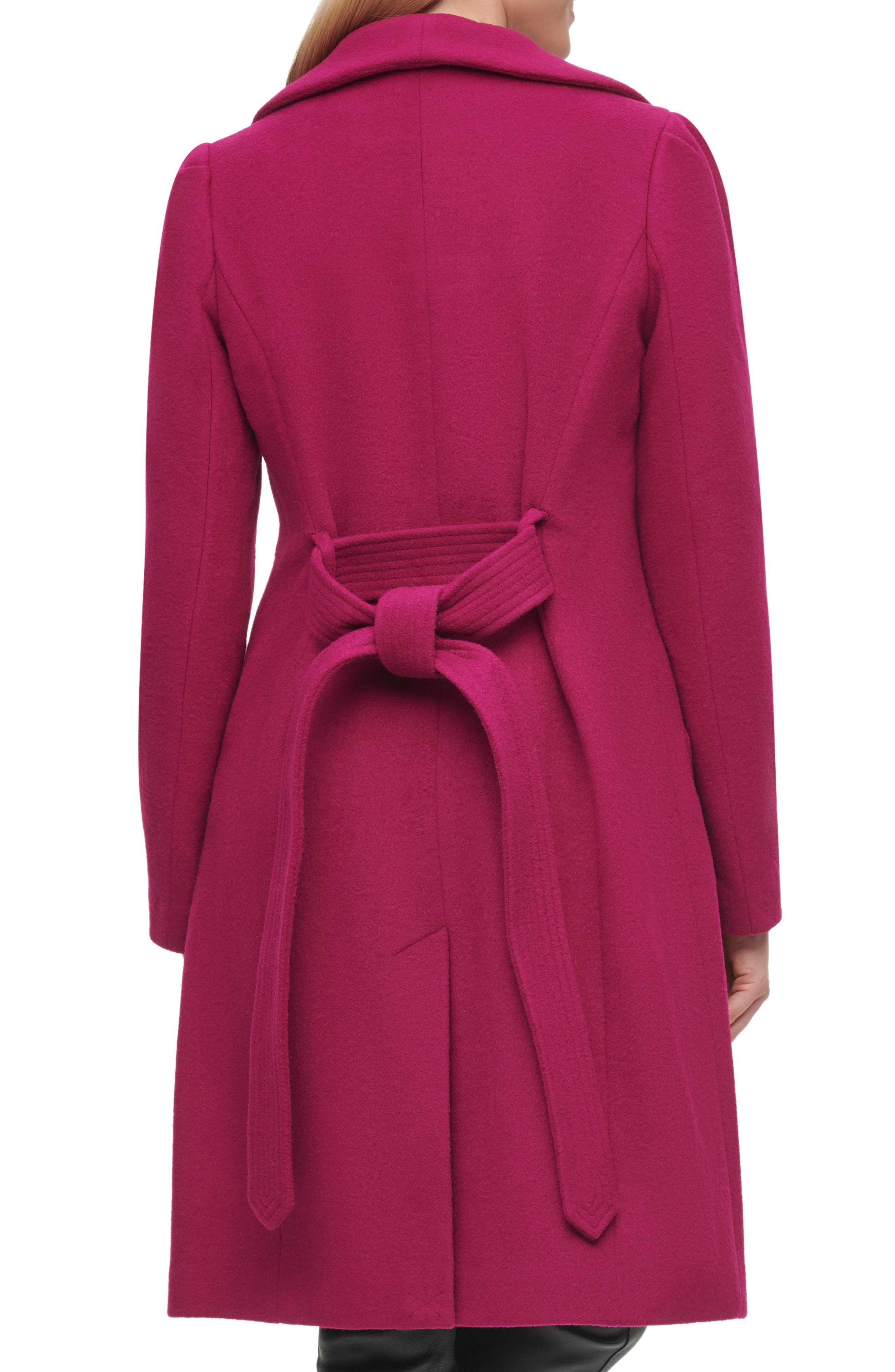 Wool Belted Wrap Coat - image 2