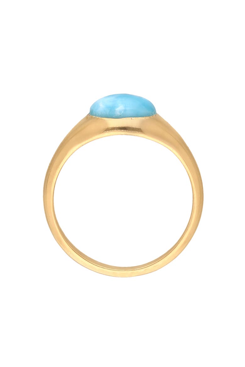 Larimar Signet Ring, Alternate, color, BLUE