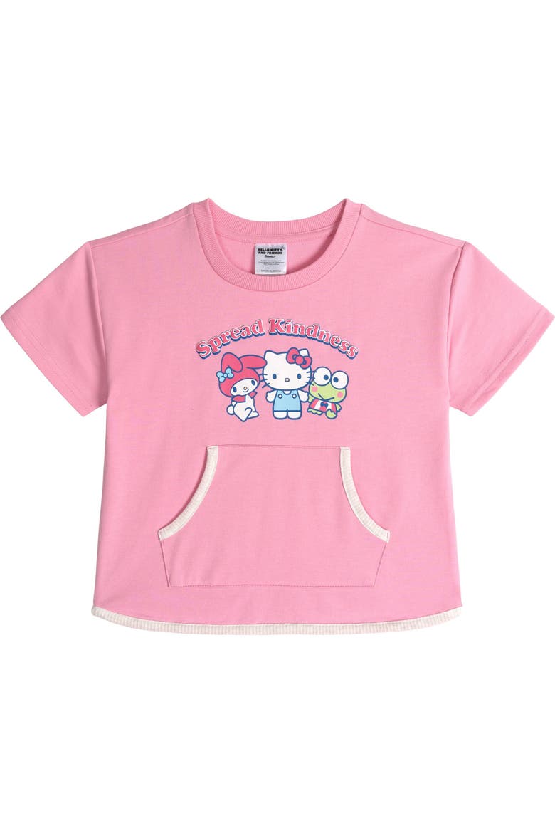 2-Piece T-Shirt and Pants Set, Alternate, color, Pink Oatmeal Heather