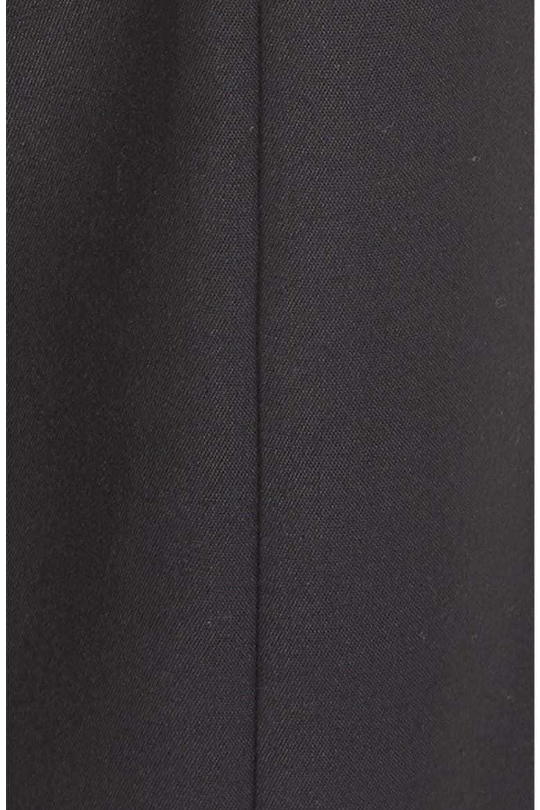 Melissa Slim Techno Cotton Blend Pants, Alternate, color, BLACK